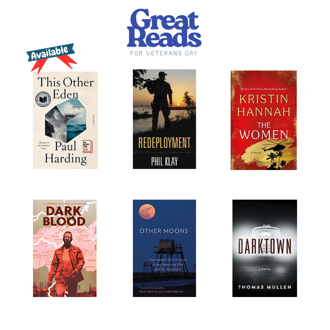 This Veterans Day, we’re highlighting powerful works of fiction that capture courage, sacrifice, and the human side of service. 📚All of these are available through the Brenau Library!⁠
⁠
#VeteransDay #ReadToRemember #StoriesOfService⁠
#brenaulibrary #brenauuniversity #librariesofinstagram #bookstagram #instagood #georgialibraries