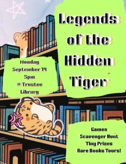 LibraryFest is TOMORROW at 5pm! Here's a recap of all the lost little tigers that were posted over the week. See you tomorrow!
